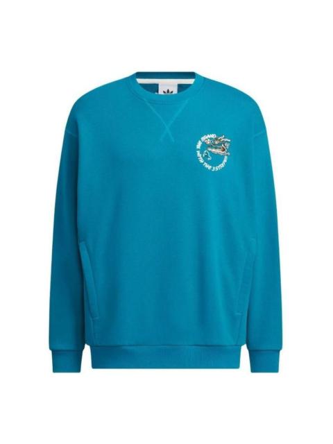 adidas Ft Crew Neck Sweatshirt Asia Sizing 'Blue' IX4237