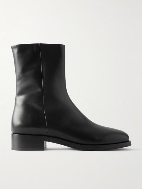 Vincent leather ankle boots Black
