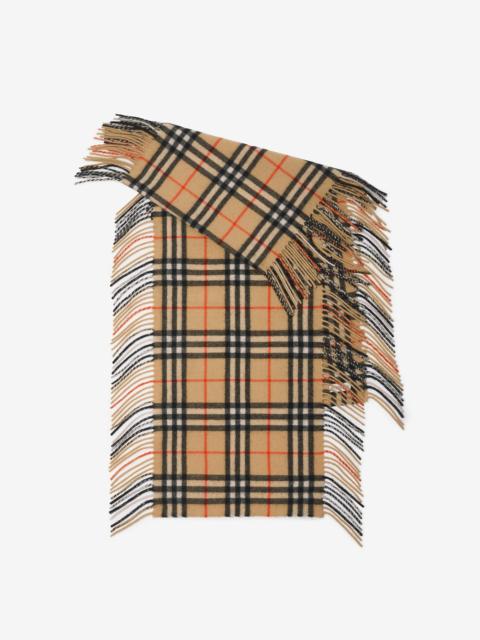 Check Cashmere Happy Scarf