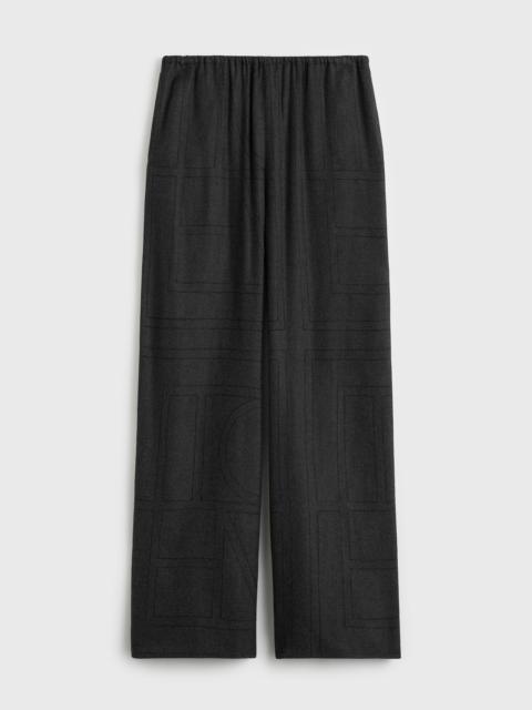 Monogram flannel pj bottoms charcoal