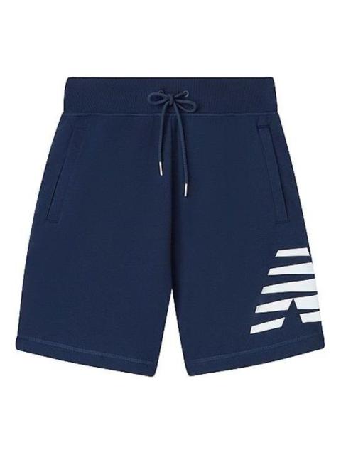 New Balance Logo Print Sportswear Shorts 'Blue White' AMS01915-PGM