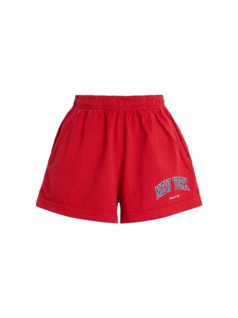 New York Ivy Cotton Disco Shorts red