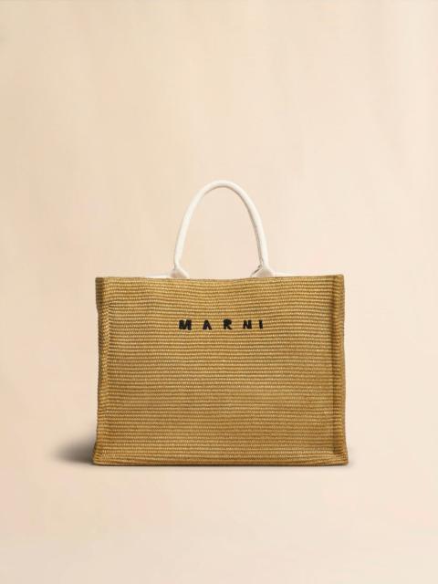 NATURAL RAFFIA LARGE TOTE BAG