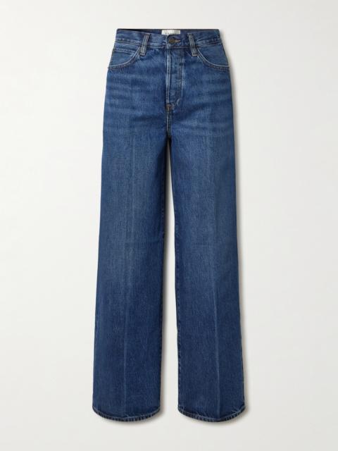 The Collegiate High-rise Wide-leg Jeans