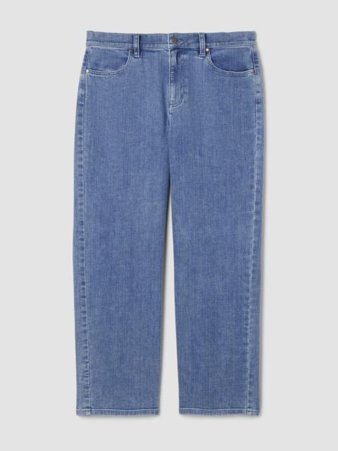 Cotton Stretch Denim Straight Jean