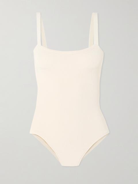 Ribbed-knit Bodysuit