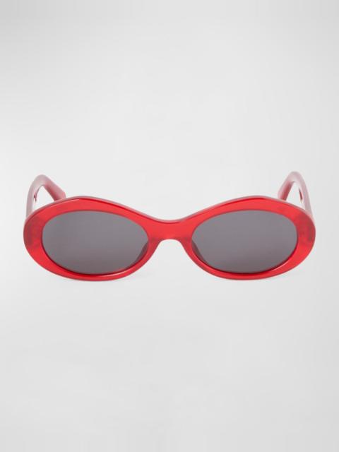 Edison Oval Acetate Sunglasses