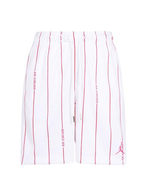 Air Jordan Essentials Breathable Stripe Printing Shorts White DM1358-100
