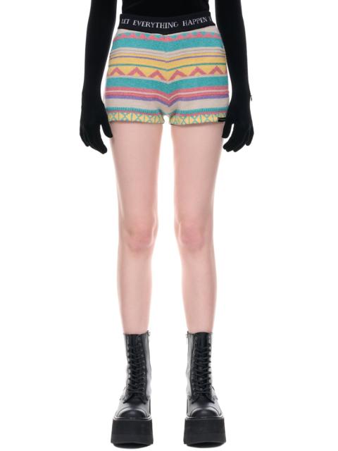 Knit Melange Mini Shorts