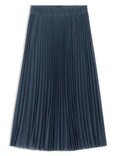 LINED TULLE SKIRT WITH PLISSÉ PLEATS