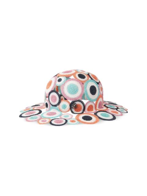 Pat cut-out straw hat