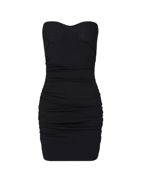 Viscose mini dress with underwire