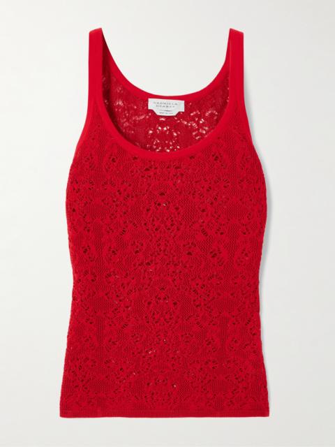 Pontus Crocheted Wool And Silk-blend Tank