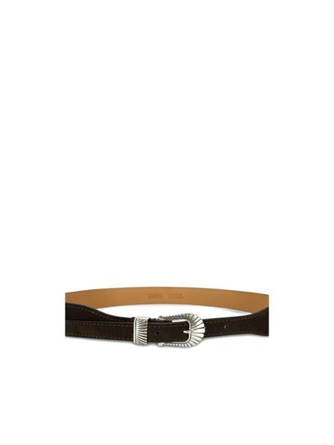 leather buckle belt