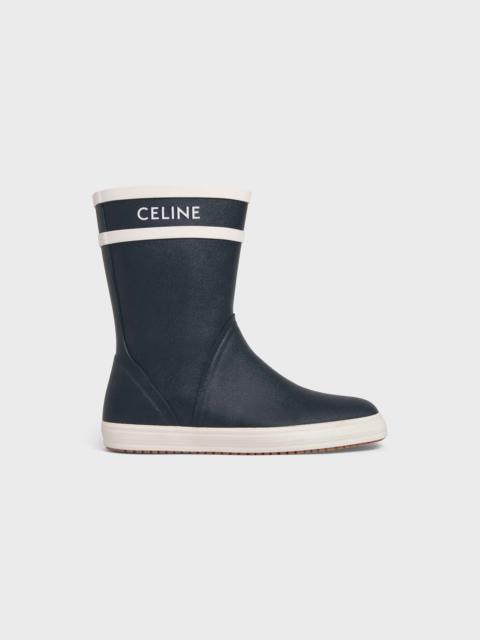 Flat Half Boot Les Bottes de Pont Celine in Natural Rubber