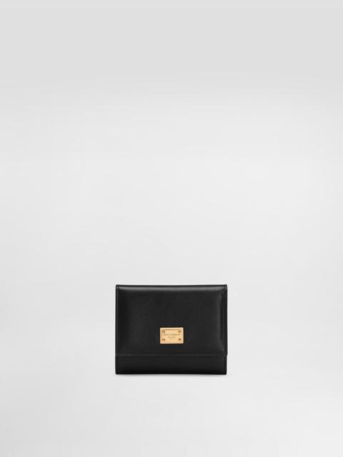 Plongé calfskin wallet