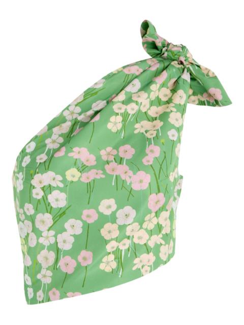 Carlotta knot floral blouse