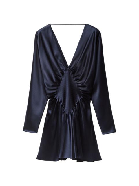 silk-satin mini dress