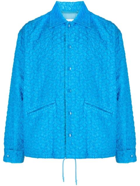 textured shirt jacket