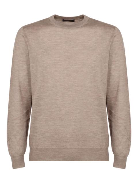 crew-neck cotton sweater