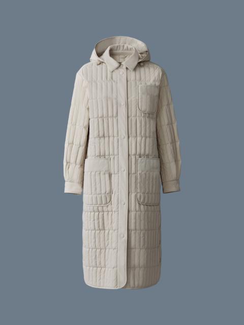 TADOKA Light down vertical quilted coat