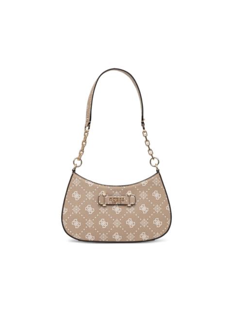 logo-print chain crossbody bag