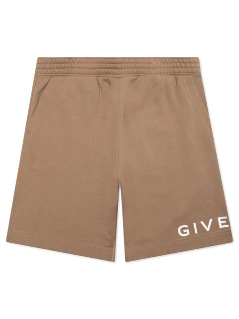 ARCHETYPE BERMUDA SHORTS - BEIGE CAMEL