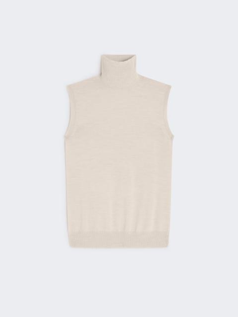 VERTIGO Sleeveless polo neck