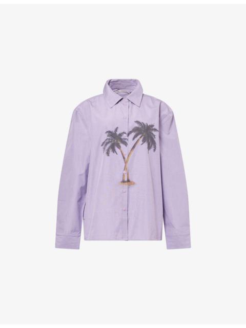 Mirage Palm Cotton Shirt