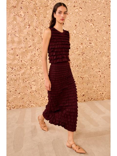 Mimi Ruffled Midi Skirt