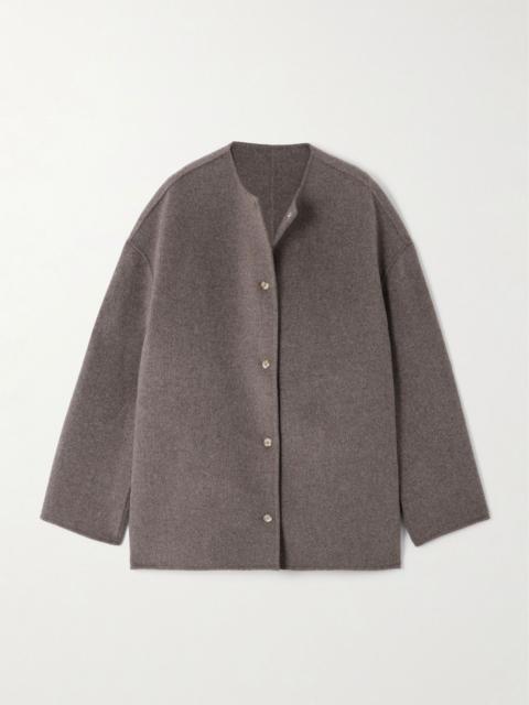 Dunne oversized wool and cashmere-blend jacket Taupe