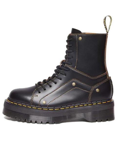 (WMNS) Dr. Martens Jadon Decon Smooth Platform Leather Boot 'Black' 31211001