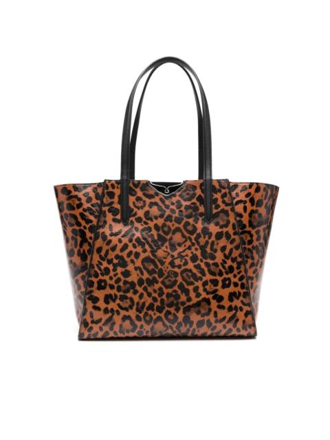 Le Borderline leopard-print tote bag