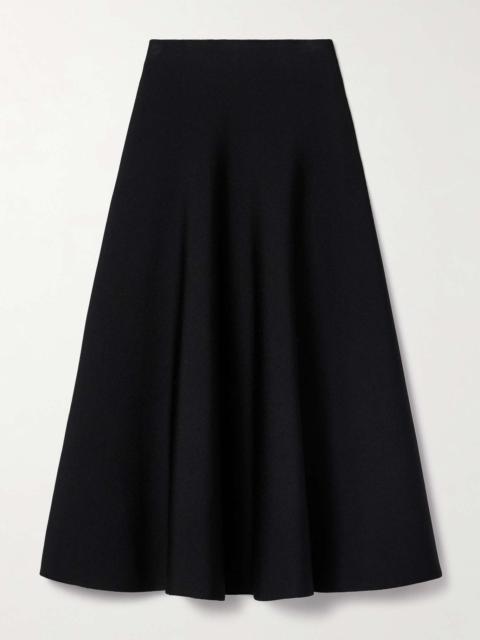 Harley stretch-knit midi skirt Black