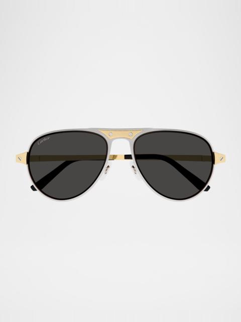 Men's CT0533SM Metal Aviator Sunglasses