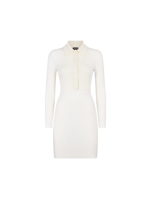 SHORT POLO DRESS WITH PLASTRON