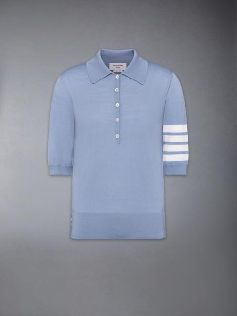WOOL 4-BAR RELAXED POLO