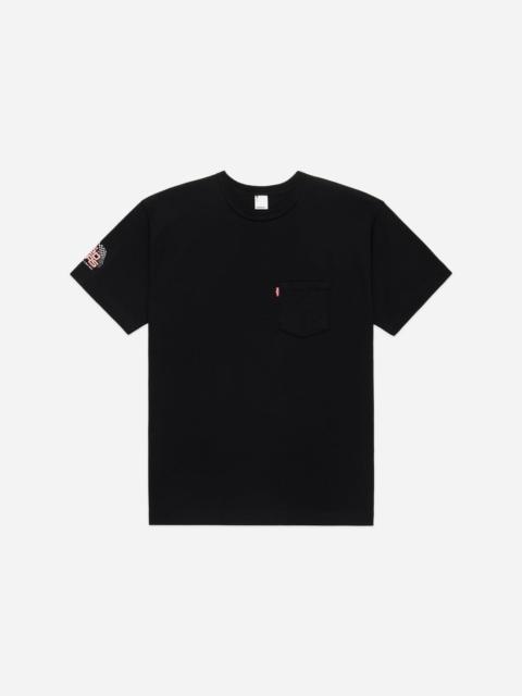 Self Edge x Samurai x 3sixteen "The Redliners" Pocket T-Shirt - Black