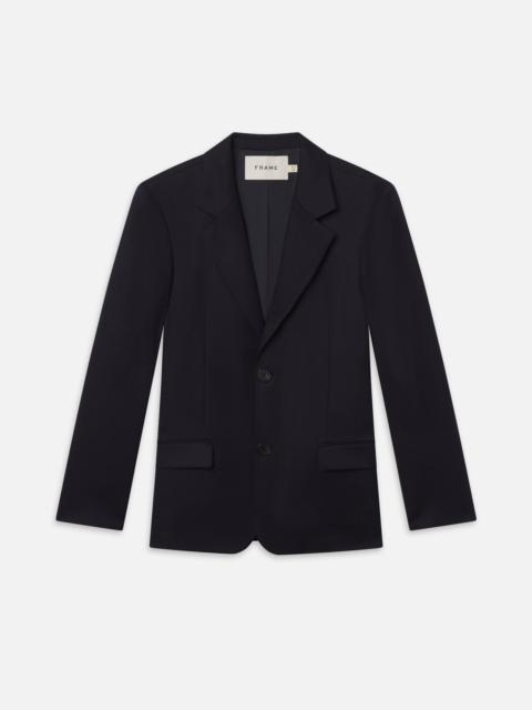Single Breasted Blazer in Dark Navy