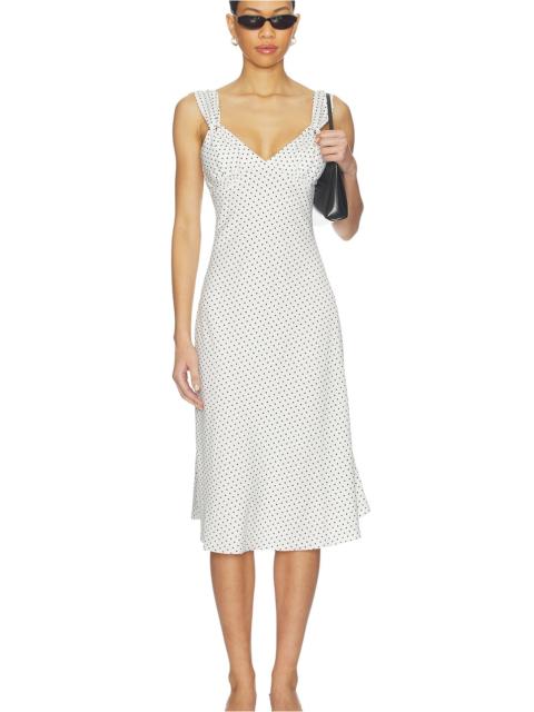 Aurora Satin Midi Dress