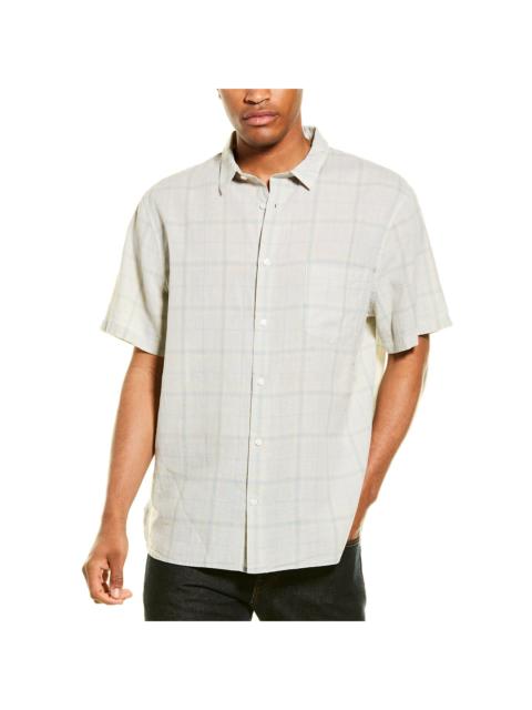 Vince Classic Fit Linen-Blend Woven Shirt