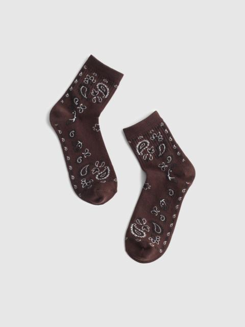 Bandana-Print Ankle Socks