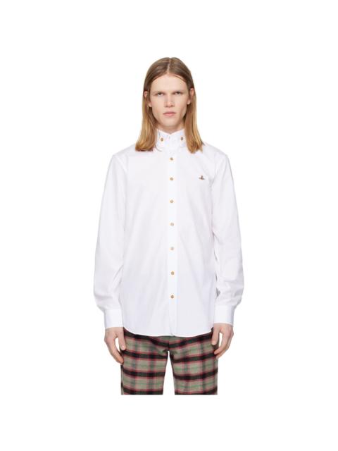 White Two Button Krall Shirt