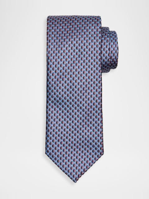 Men & apos;s Micro-Jacquard Silk Tie