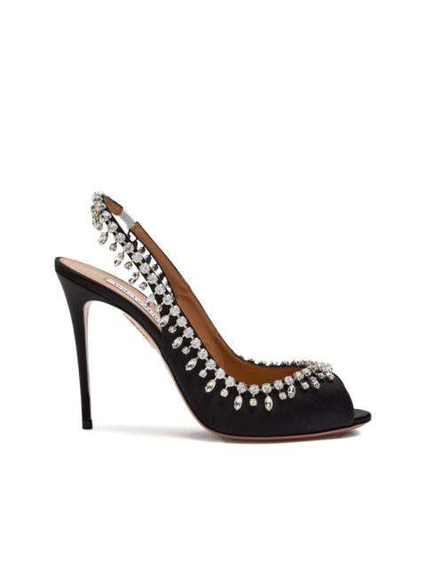 105mm Temptation crystal-embellished sandal