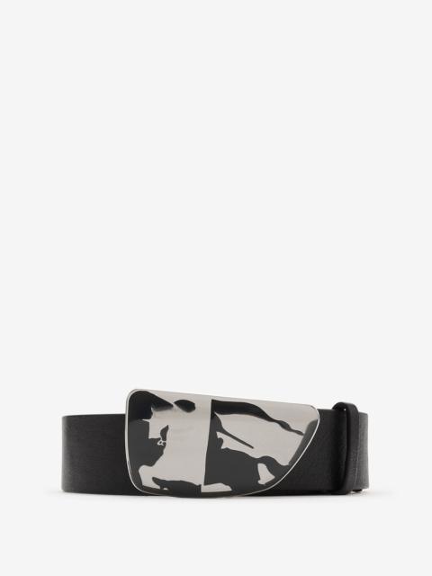 【関税込み】Burberry ブラック Shield ベルト Burberry Men's Shield Plaque 35mm Leather Belt | eBay