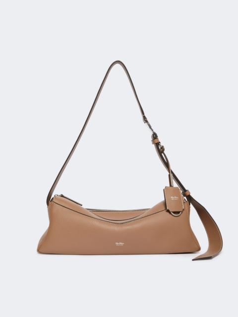 Small leather shoulder bag - BROWN