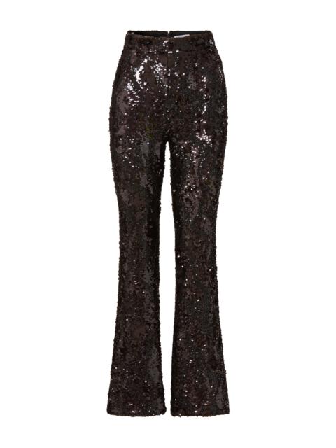 COLLIER SEQUIN SKINNY-FLARE PANT