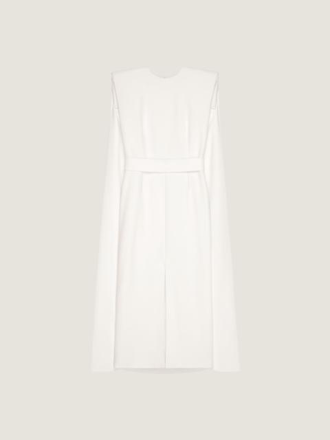 DRESS IN CREPE CADY WITH CAPE