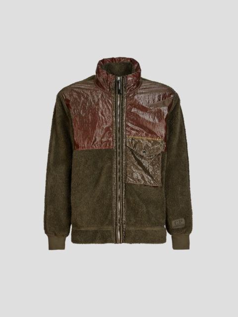 Polar Fleece Mixed Zipped Sweater